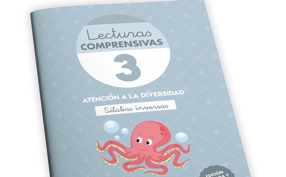 Cuaderno de Lecturas Comprensivas silabas inversas 3 para educación infantil niños de 3 a 6 años